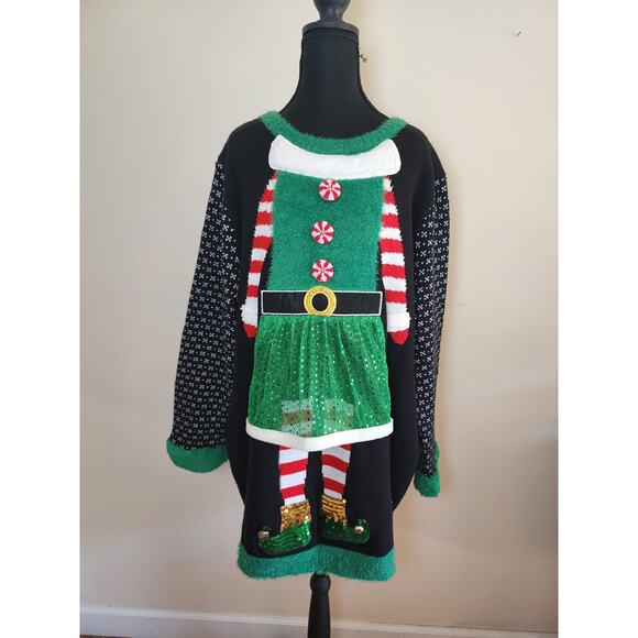 Holiday Time Sweaters - Holiday Elf 2X Women's Sweater